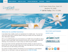 Tablet Screenshot of livewelldentistry.net